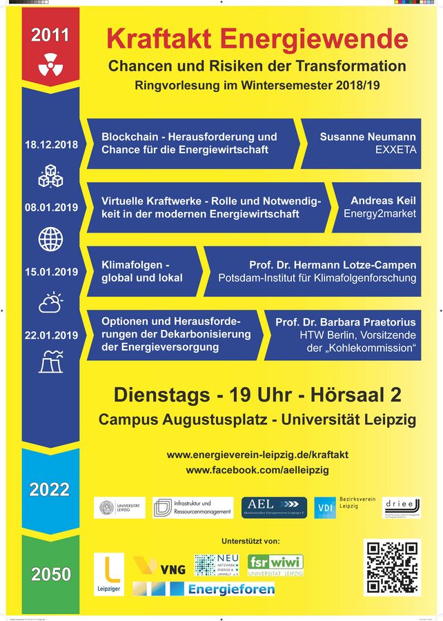 enlarge the image: Poster vom Kraftakt Energiewende WS 2018/19