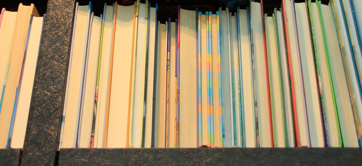 Verschiedene Publikationen im Bücherregal, Foto: ColourBox.