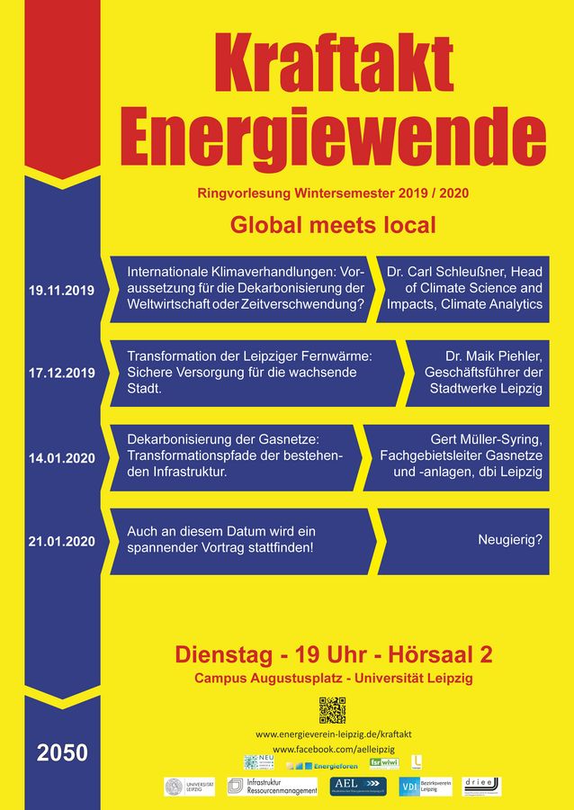 enlarge the image: Poster vom Kraftakt Energiewende WS 2019/20