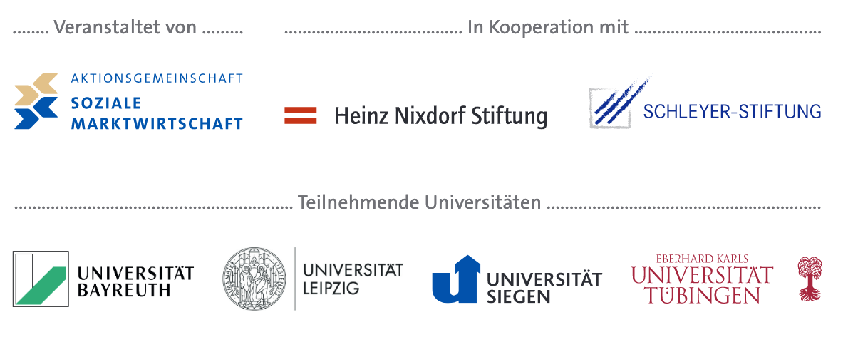 Veranstalter, Sponsoren und teilnehmende Universitäten