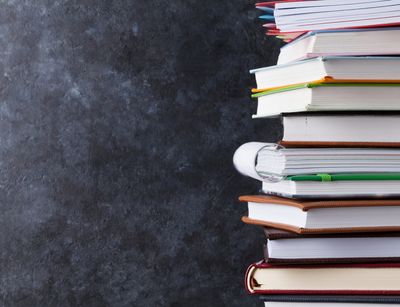 A stack of books symbolizes the study documents at the Faculty of Economics and Management Science. Photo: Colourbox