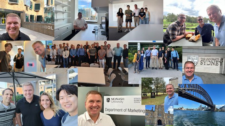 Collage Prof. André Marchand in Sydney 2025 