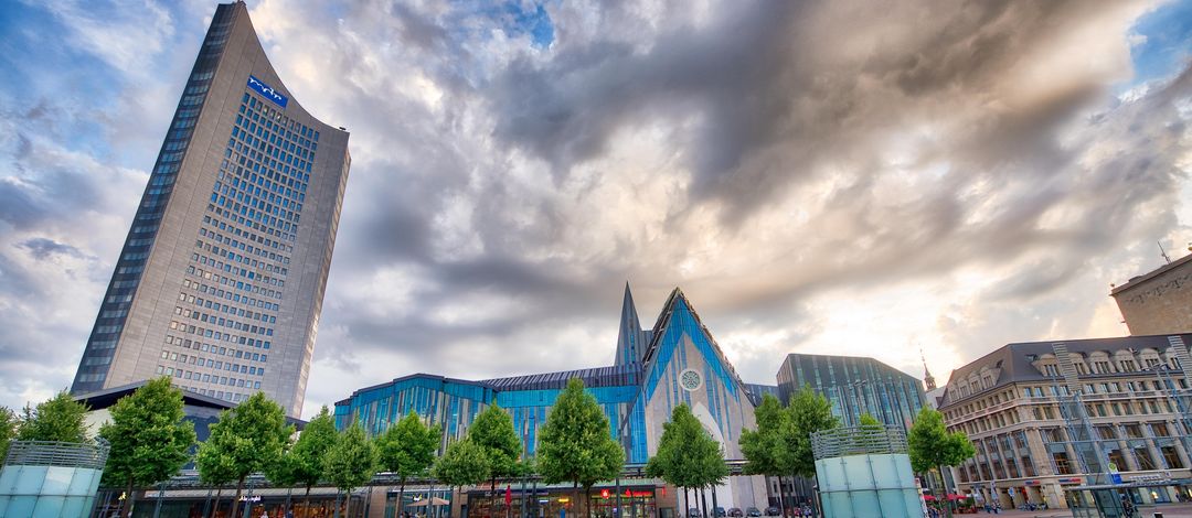 Der Campus der Universität Leipzig vom Augustusplatz aus gesehen. Foto: Colourbox