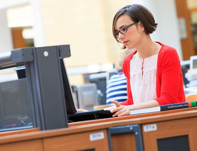 A place to work at University Library, Photo: Leipzig University