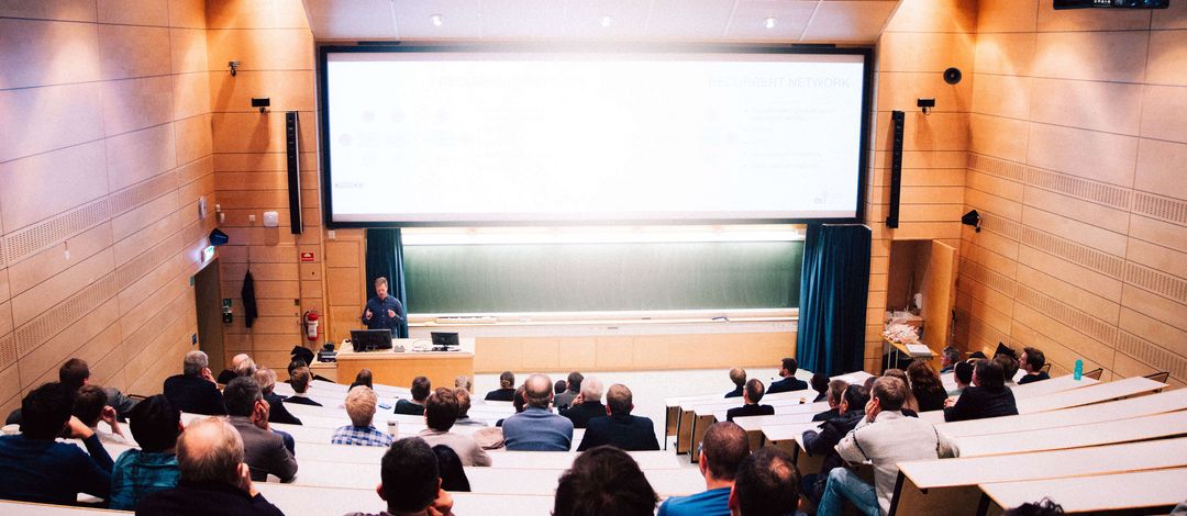 View into a lecture hall