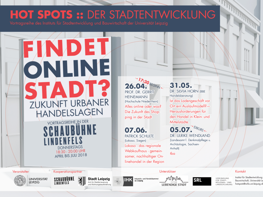 zur Vergrößerungsansicht des Bildes: Veranstaltungsreihe HotSpots Sommersemester 2020, Thema: Findet Online Stadt?, Abbildung: ISB