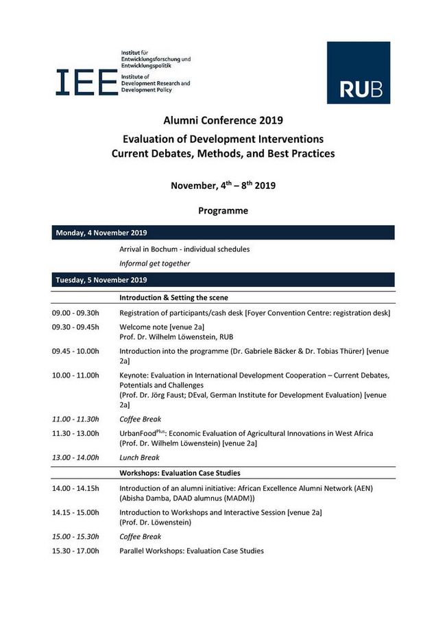 The program of the Conference 2019, Photo: SEPT